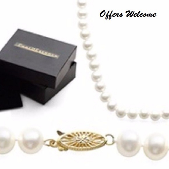 Pearl Essence Jewelry - PEARL STRAND NECKLACE w/Pouch & Gift Box 18" Chain